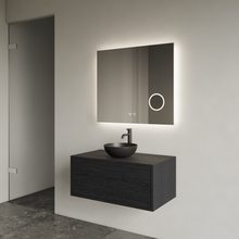 Gliss Joa Badkamermeubel met Topblad 70cm Black Veneer 1 softclose lade