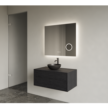 Gliss Joa Badkamermeubel met Topblad 70cm Black Veneer 1 softclose lade