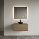 Gliss Joa Badkamermeubel met Topblad 80cm Ash Gray 1 softclose lade