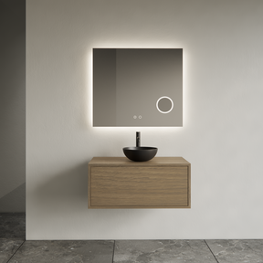 Gliss Joa Badkamermeubel met Topblad 80cm Ash Gray 1 softclose lade