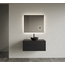 GLISS DESIGN Gliss Joa Badkamermeubel met Topblad 80cm Black Veneer 1 softclose lade