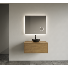 Gliss Joa Badkamermeubel met Topblad 80cm Castle Brown 1 softclose lade