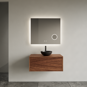 Gliss Joa Badkamermeubel met Topblad 80cm Walnut 1 softclose lade