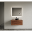 GLISS DESIGN Gliss Joa Badkamermeubel met Topblad 80cm Walnut 1 softclose lade