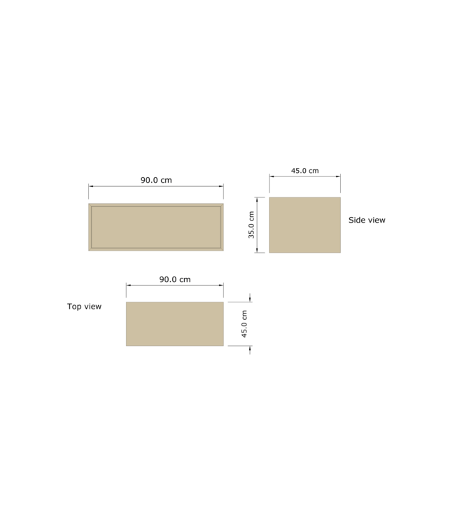 Gliss Joa Badkamermeubel met Topblad 90cm Ash Gray 1 softclose lade