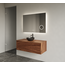 GLISS DESIGN Gliss Joa Badkamermeubel met Topblad 90cm Walnut 1 softclose lade