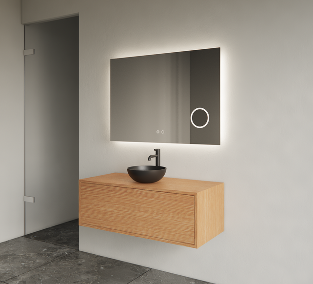 Gliss Joa Badkamermeubel met Topblad 90cm Pure 1 softclose lade