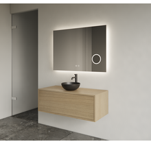 Gliss Joa Badkamermeubel met Topblad 90cm Corn Silk 1 softclose lade