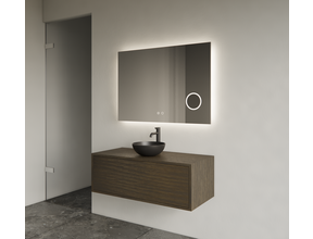 Gliss Joa Badkamermeubel met Topblad 90cm Charcoal 1 softclose lade