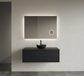 Gliss Joa Badkamermeubel met Topblad 90cm Black Veneer 1 softclose lade