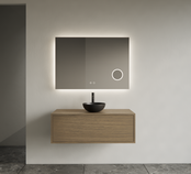 Gliss Joa Badkamermeubel met Topblad 100cm Ash Gray 1 softclose lade