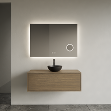 Gliss Joa Badkamermeubel met Topblad 100cm Ash Gray 1 softclose lade