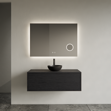 Gliss Joa Badkamermeubel met Topblad 100cm Black Veneer 1 softclose lade