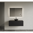 GLISS DESIGN Gliss Joa Badkamermeubel met Topblad 100cm Black Veneer 1 softclose lade