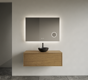 Gliss Joa Badkamermeubel met Topblad 100cm Castle Brown 1 softclose lade