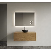 Gliss Joa Badkamermeubel met Topblad 100cm Castle Brown 1 softclose lade