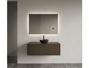 Gliss Joa Badkamermeubel met Topblad 100cm Charcoal 1 softclose lade