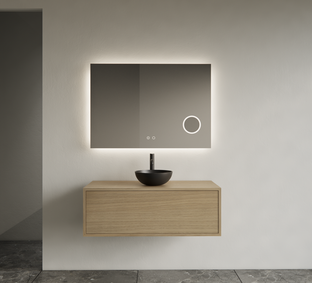 Gliss Joa Badkamermeubel met Topblad 100cm Corn Silk 1 softclose lade