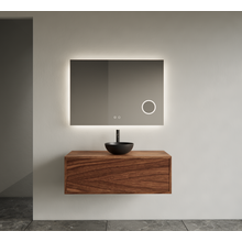 Gliss Joa Badkamermeubel met Topblad 100cm Walnut 1 softclose lade