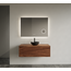 GLISS DESIGN Gliss Joa Badkamermeubel met Topblad 100cm Walnut 1 softclose lade