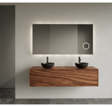 Gliss Joa Badkamermeubel met Topblad 120cm Walnut 1 softclose lade