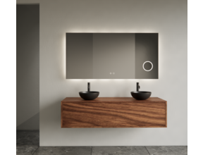 Gliss Joa Badkamermeubel met Topblad 120cm Walnut 1 softclose lade