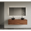GLISS DESIGN Gliss Joa Badkamermeubel met Topblad 120cm Walnut 1 softclose lade