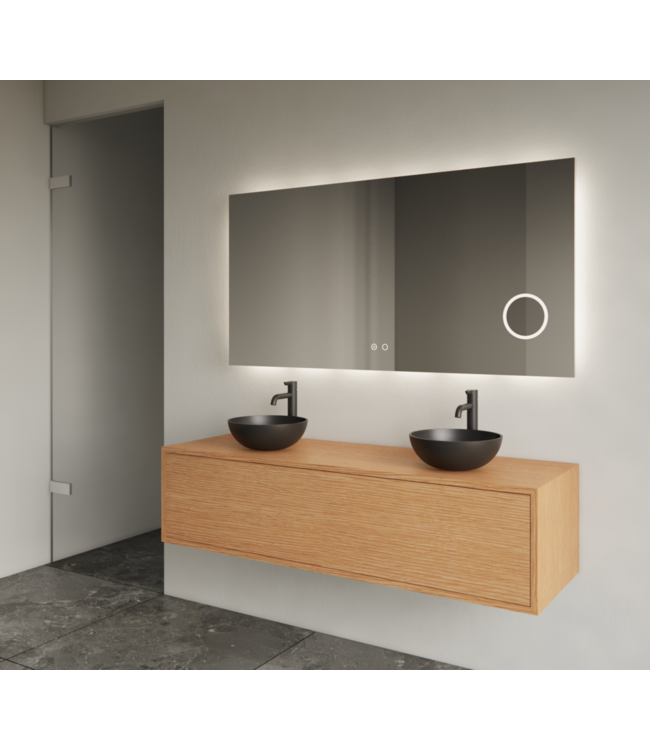 GLISS DESIGN Gliss Joa Badkamermeubel met Topblad 120cm Pure 1 softclose lade