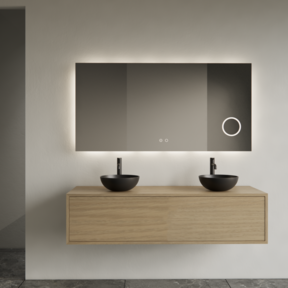 Gliss Joa Badkamermeubel met Topblad 120cm Corn Silk 1 softclose lade