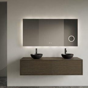 Gliss Joa Badkamermeubel met Topblad 120cm Charcoal 1 softclose lade