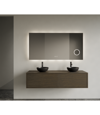 GLISS DESIGN Gliss Joa Badkamermeubel met Topblad 120cm Charcoal 1 softclose lade