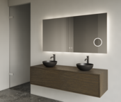 Gliss Joa Badkamermeubel met Topblad 120cm Charcoal 1 softclose lade