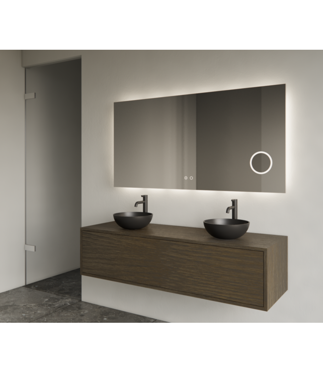 Gliss Joa Badkamermeubel met Topblad 120cm Charcoal 1 softclose lade