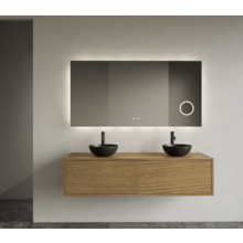 Gliss Joa Badkamermeubel met Topblad 120cm Castle Brown 1 softclose lade