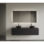 GLISS DESIGN Gliss Joa Badkamermeubel met Topblad 120cm Black Veneer 1 softclose lade
