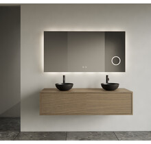 Gliss Joa Badkamermeubel met Topblad 120cm Ash Gray 1 softclose lade