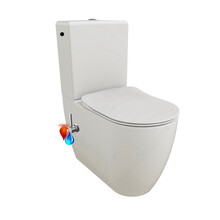 Staand toilet LUCCIO met geintegreerde bidetkraan - Randloos - OA&PK
