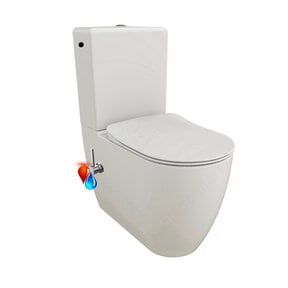 Staand toilet LUCCIO met geintegreerde bidetkraan - Randloos - OA&PK