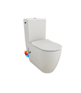 Staand toilet LUCCIO met geintegreerde bidetkraan - Randloos - OA&PK