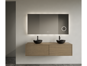 Gliss Joa Badkamermeubel met Topblad 120cm Ash Gray 2 softclose lades