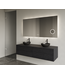 Gliss Joa Badkamermeubel met Topblad 120cm Black Veneer 2 soft-close lades