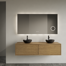 Gliss Joa Badkamermeubel met Topblad 120cm Castle Brown 2 soft-close lades