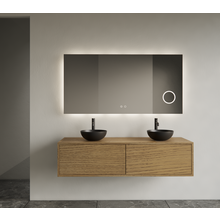 Gliss Joa Badkamermeubel met Topblad 120cm Castle Brown 2 soft-close lades