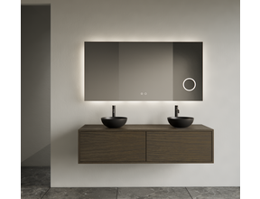 Gliss Joa Badkamermeubel met Topblad 120cm Charcoal 2 soft-close lades