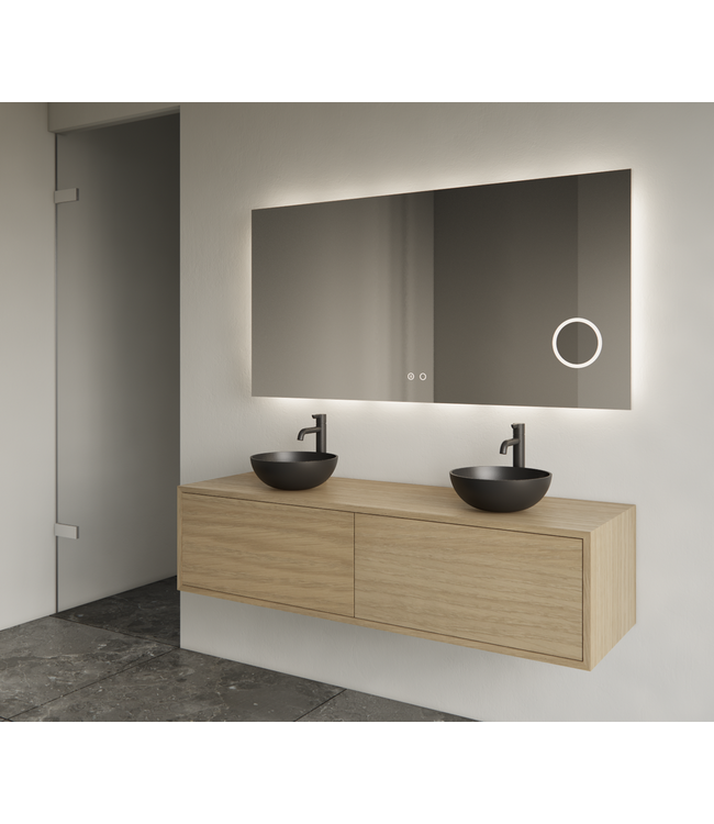 Gliss Joa Badkamermeubel met Topblad 120cm Corn Silk 2 soft-close lades