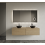 GLISS DESIGN Gliss Joa Badkamermeubel met Topblad 120cm Corn Silk 2 soft-close lades