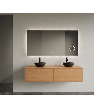 GLISS DESIGN Gliss Joa Badkamermeubel met Topblad 120cm Pure 2 soft-close lades