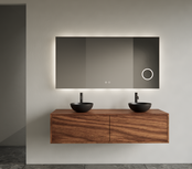 Gliss Joa Badkamermeubel met Topblad 120cm Walnut 2 soft-close lades