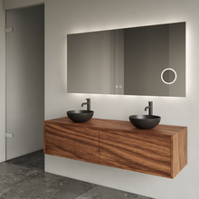 Gliss Joa Badkamermeubel met Topblad 140cm Walnut 2 soft-close lades