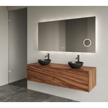 Gliss Joa Badkamermeubel met Topblad 140cm Walnut 2 soft-close lades
